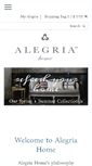 Mobile Screenshot of alegriahome.com